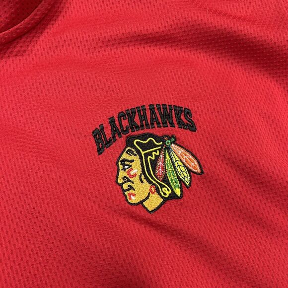 CHICAGO BLACKHAWKS 1/4 ZIP PULLOVER LIGHTWEIGHT JACKET XL - Picture 2 of 4